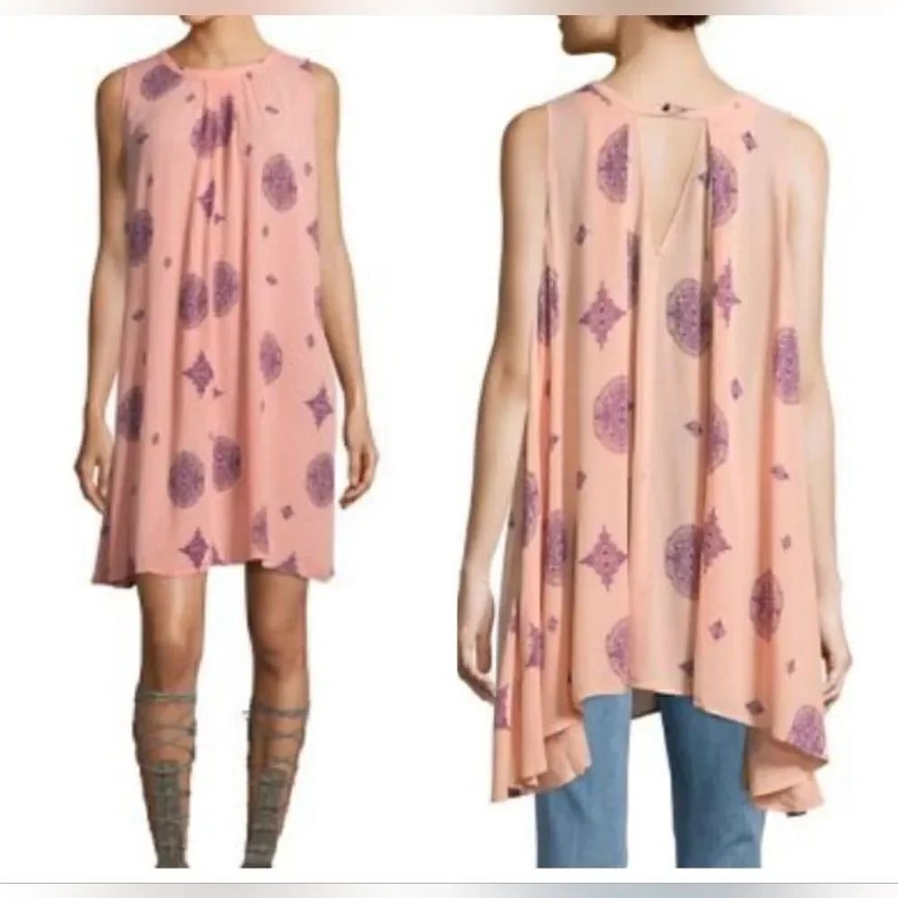 Free People Sleeveless Tunic Dress Snap Out Of It XS Women's